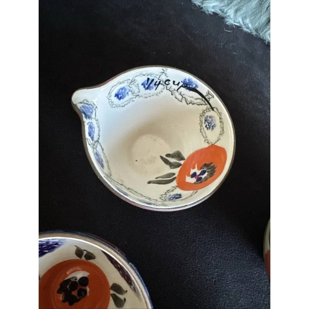 Anthropologie Nesting Measuring Cups Set Of 4 Multi Use Boho Artsy Chic Retro